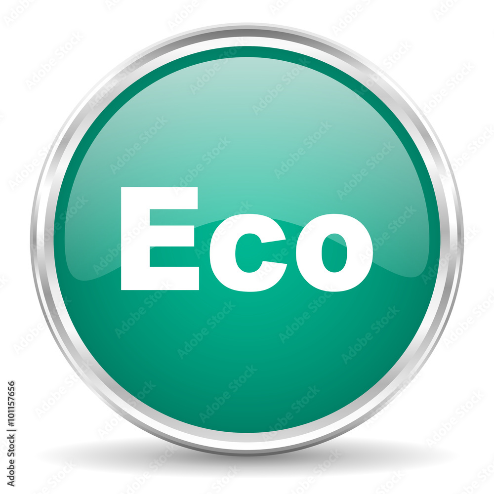 eco blue glossy circle web icon eco blue glossy circle web icon