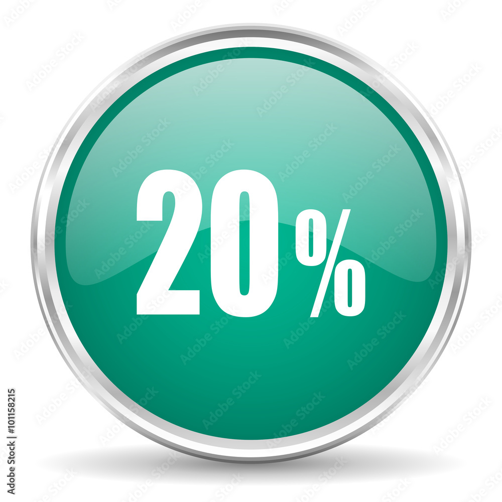20 percent blue glossy circle web icon 20 percent blue glossy circle web icon