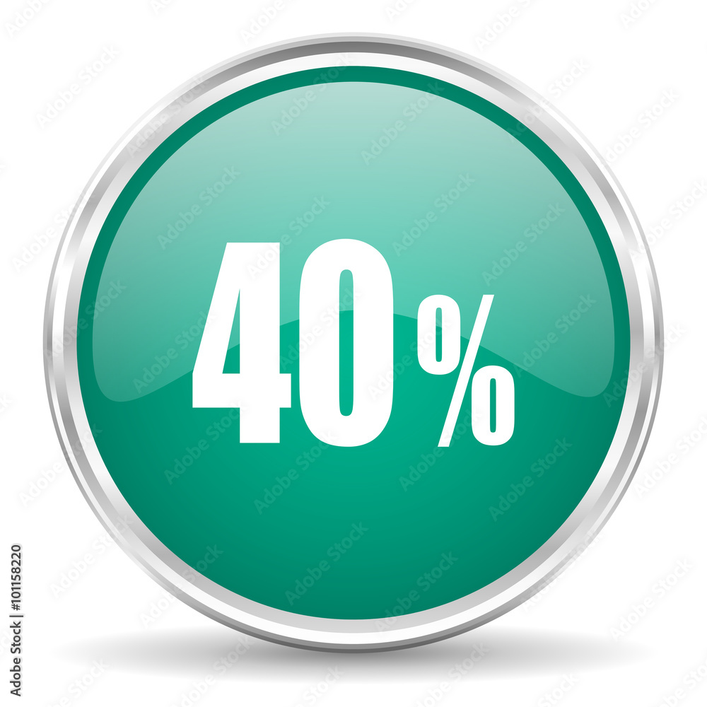 40 percent blue glossy circle web icon 40 percent blue glossy circle web icon