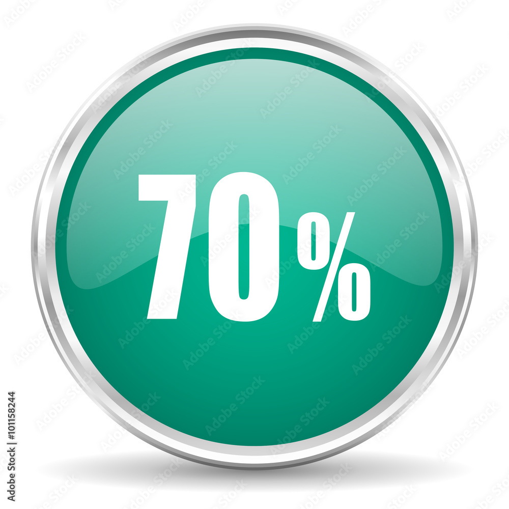70 percent blue glossy circle web icon 70 percent blue glossy circle web icon