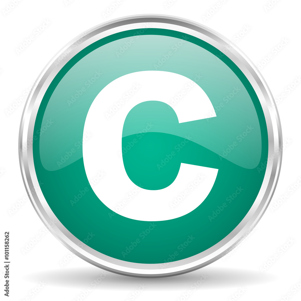 copyright blue glossy circle web icon copyright blue glossy circle web icon