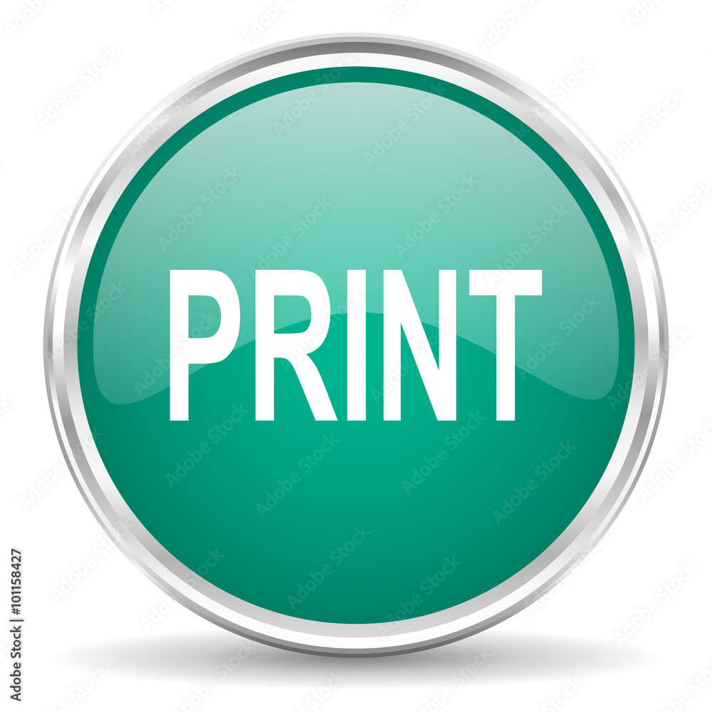 print blue glossy circle web icon print blue glossy circle web icon