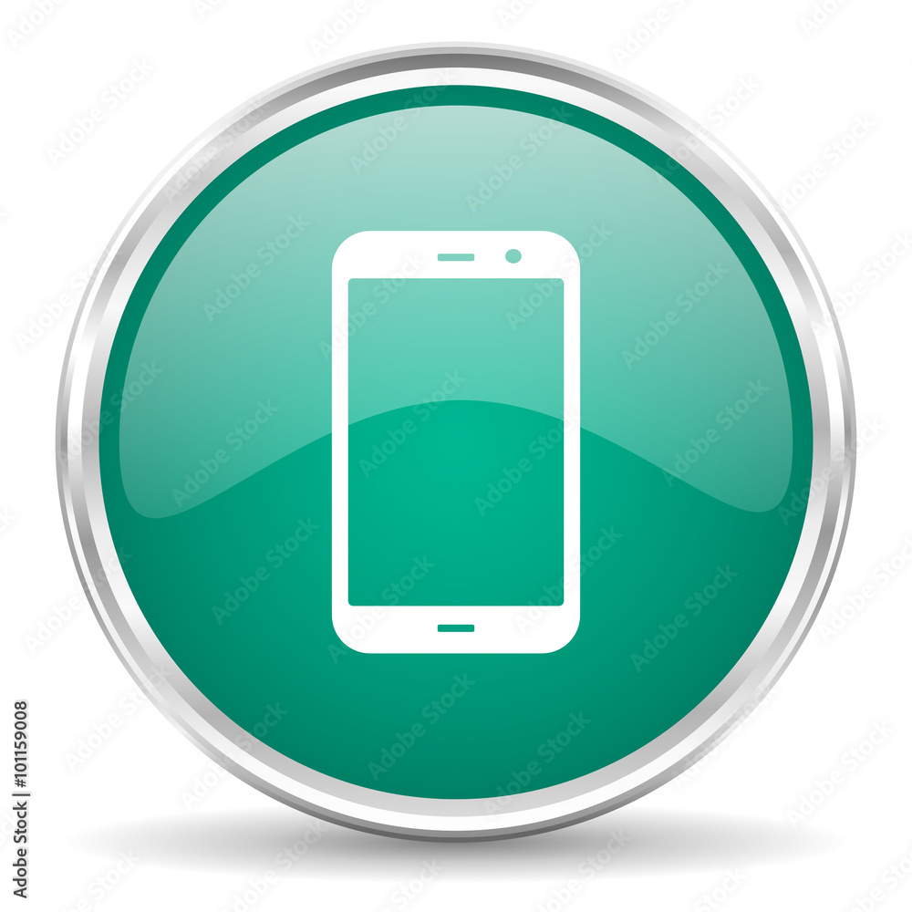 smartphone blue glossy circle web icon smartphone blue glossy circle web icon