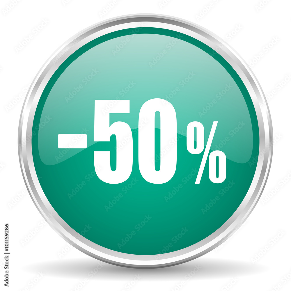 50 percent sale retail blue glossy circle web icon 50 percent sale retail blue glossy circle web icon