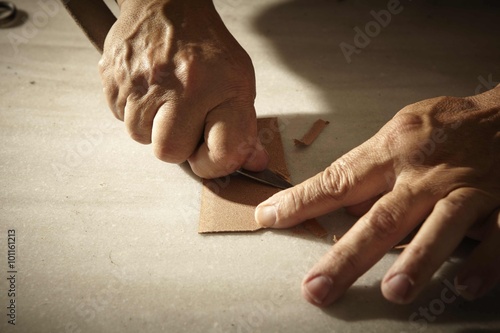 Man Working in His Workshop
 photo