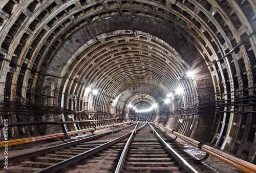 Subway tunnel. Kiev  Ukraine. Kyiv  Ukraine
