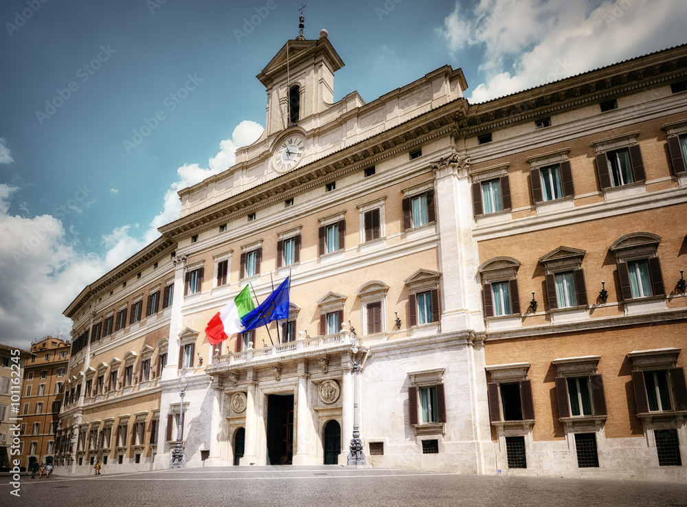 Fototapeta premium Montecitorio, Camera dei Deputati, Roma