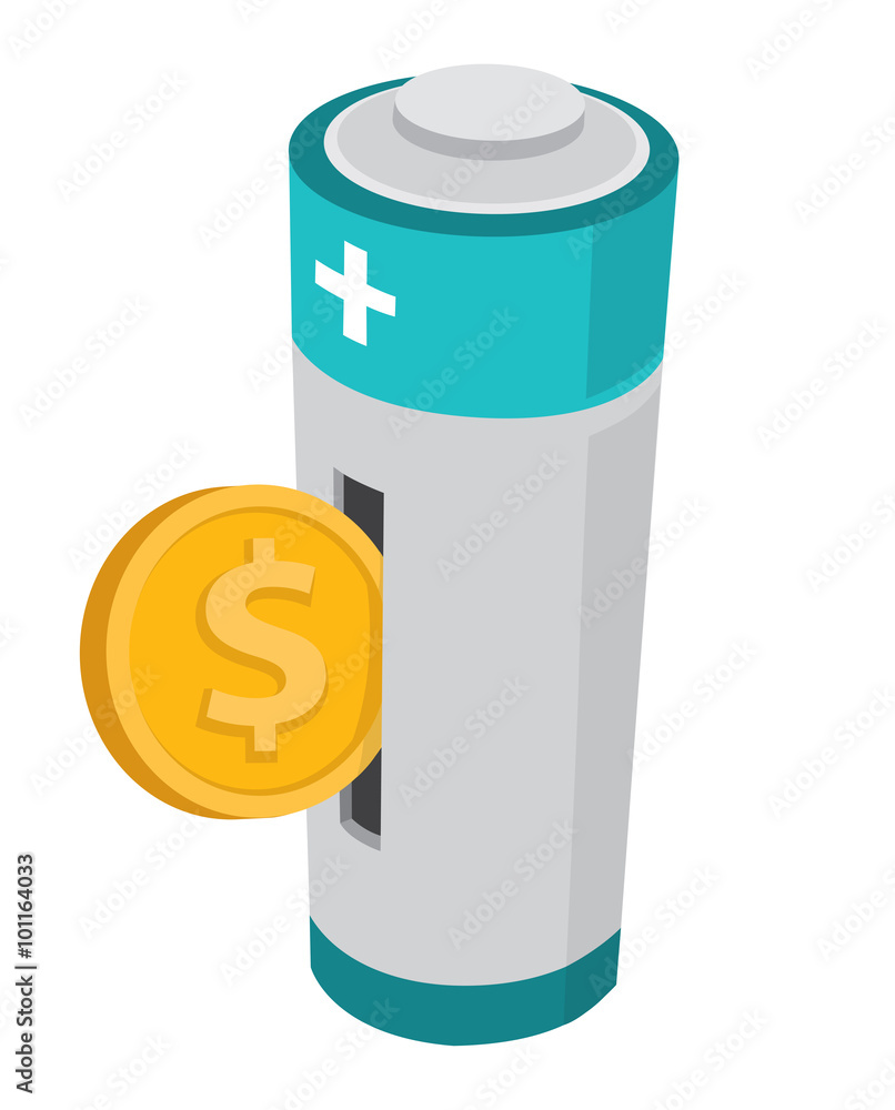 Coin or money entering into battery power Coin or money entering into battery power