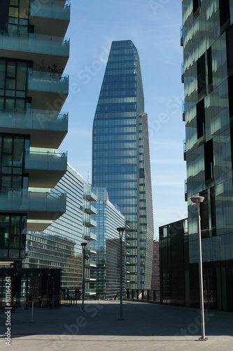 Diamond Tower in the Porta Nuova district in Milan, Italy.