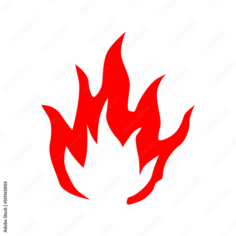 Fire flames silhouette Fire flames silhouette