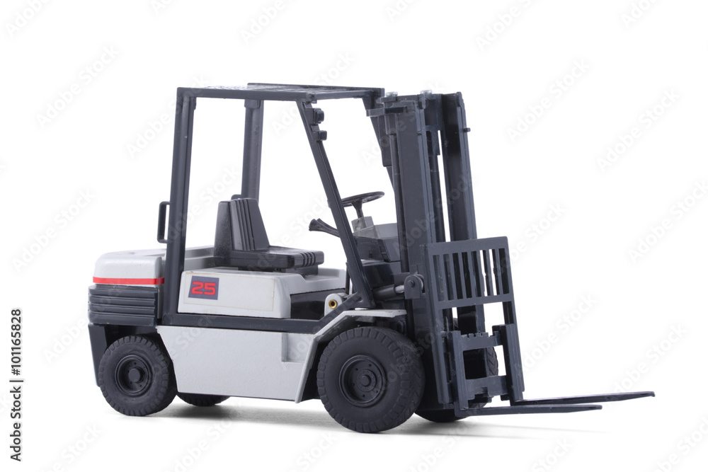 The Small grey forklift. The Small grey forklift.