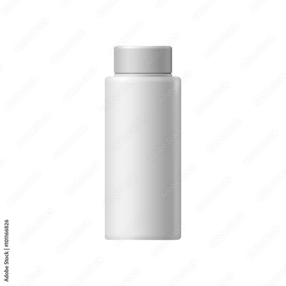 White blank cosmetic container White blank cosmetic container