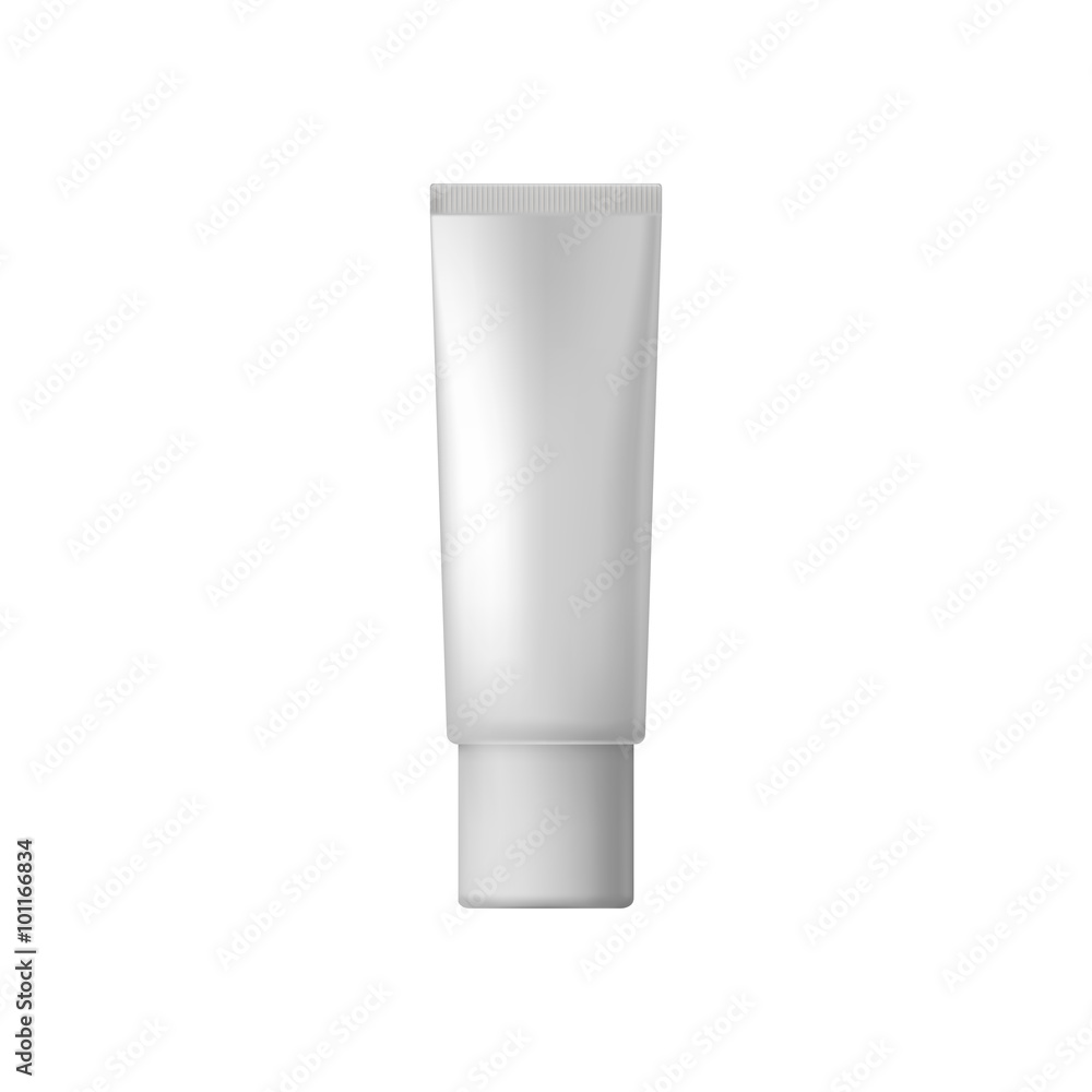 White blank cosmetic tube White blank cosmetic tube