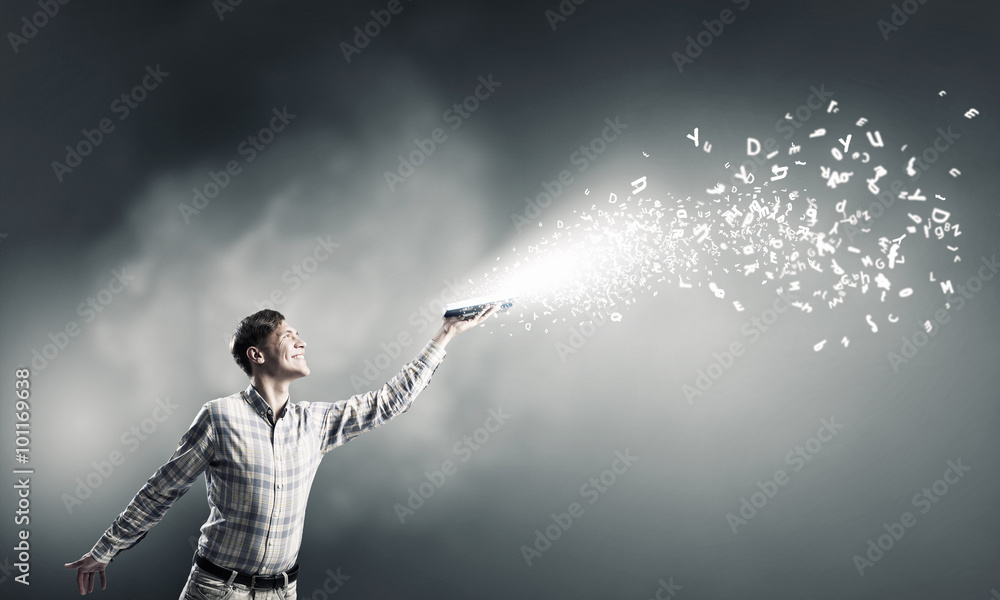 Guy with book in hands