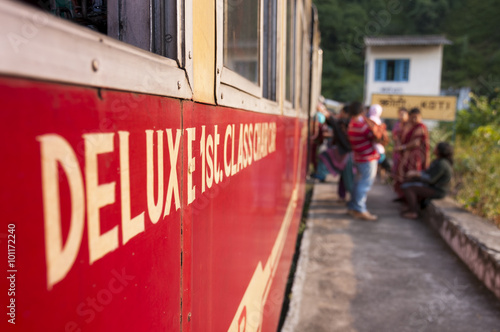 Deluxe 1st class train from Kalka to Shimla, India