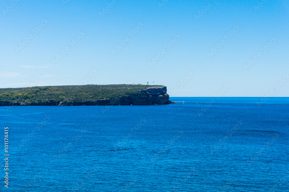Australian seascape with lighthouse