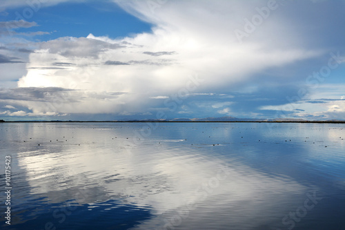 Titicaca Lake in Puno  Peru.