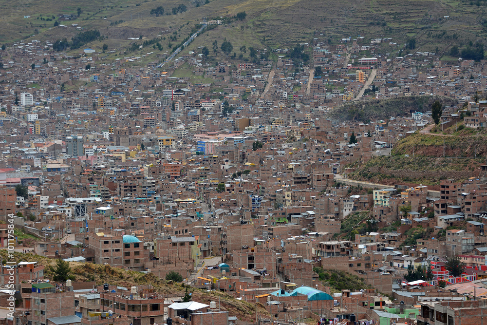 Town Puno, Peru.