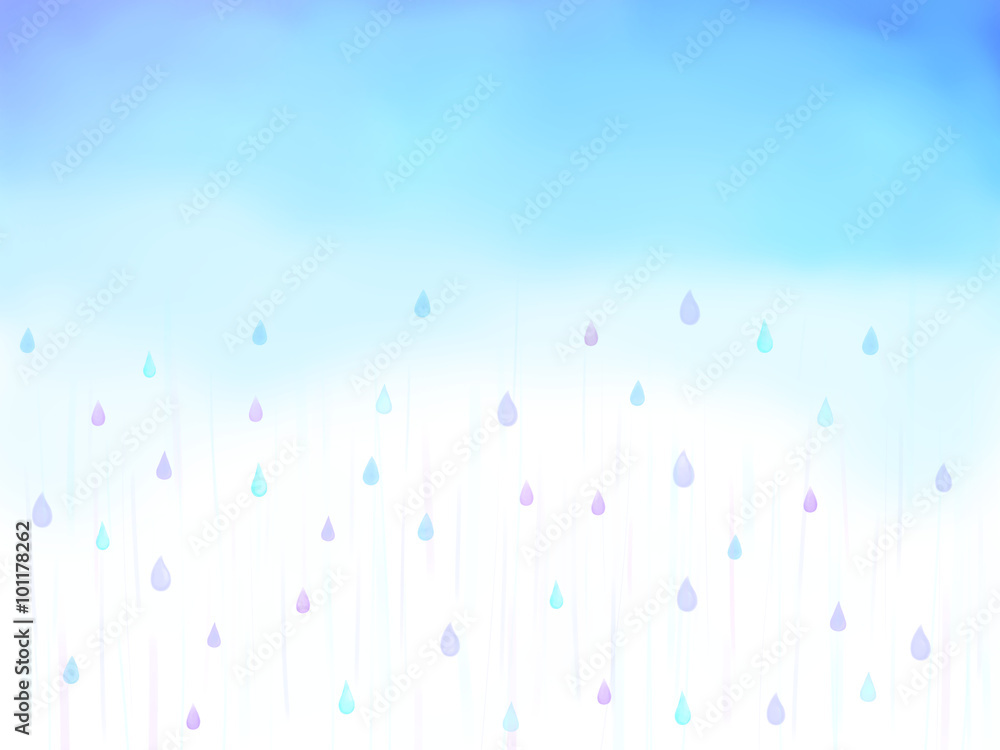 雨空 イラスト – 雨の日 イラスト かわいい – ビニール傘 – EMSRY