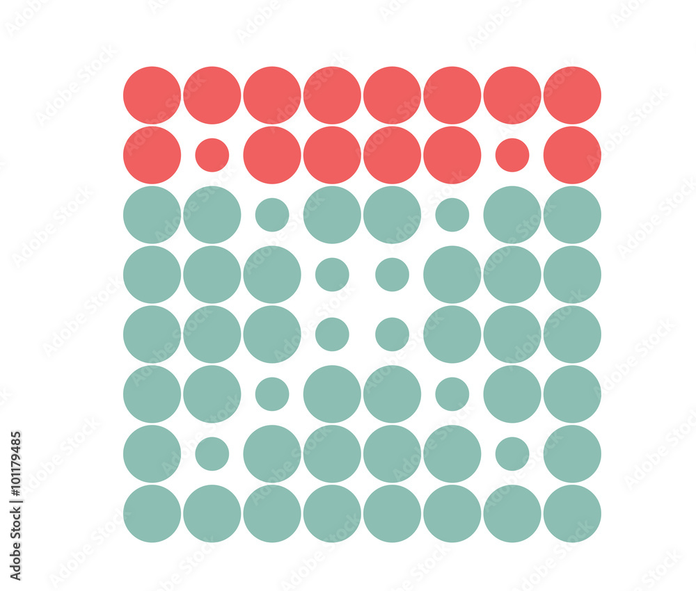 X Logo template, dot matrix vector style. X Logo template, dot matrix vector style.