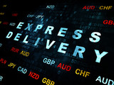 Business concept: Express Delivery on Digital background
