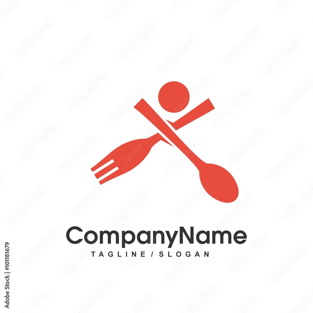 Obraz na plátně restaurant vector logo icon