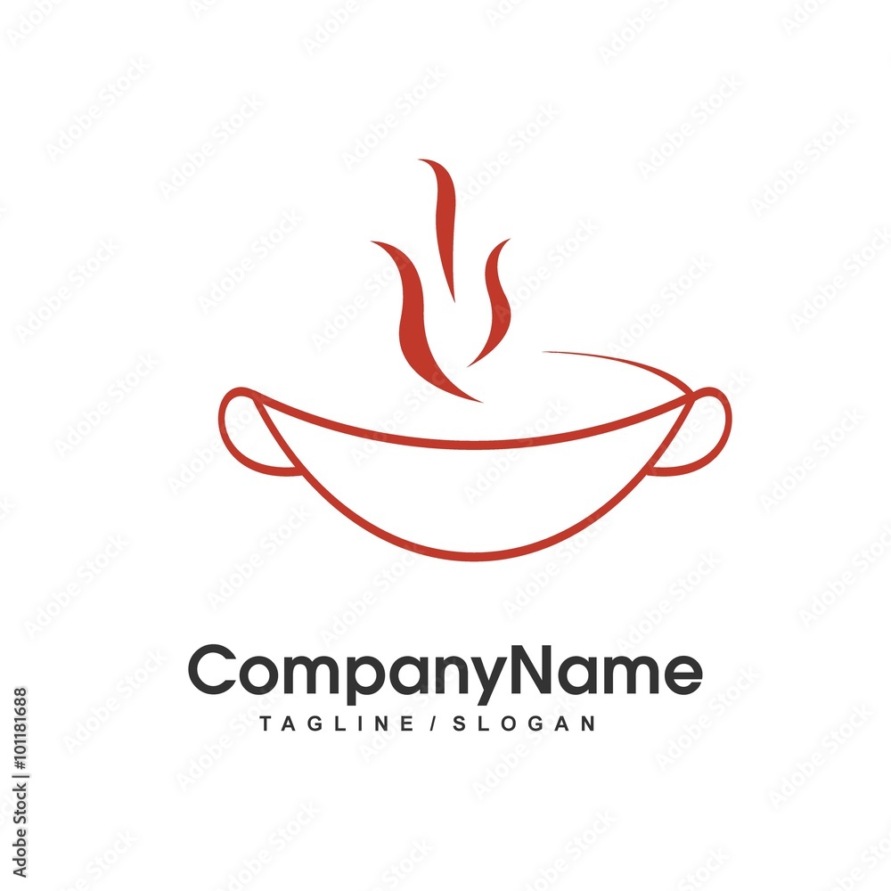 Obraz premium restaurant vector logo icon