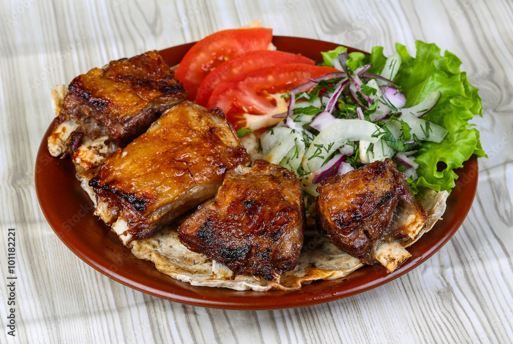 Lamb ribs bbq Lamb ribs bbq