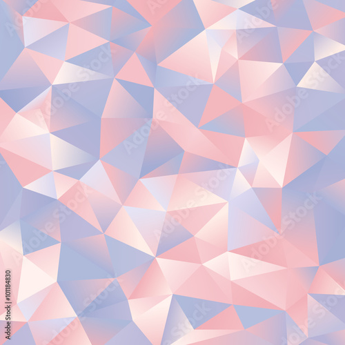 abstract light blue and pink paper triangles design background