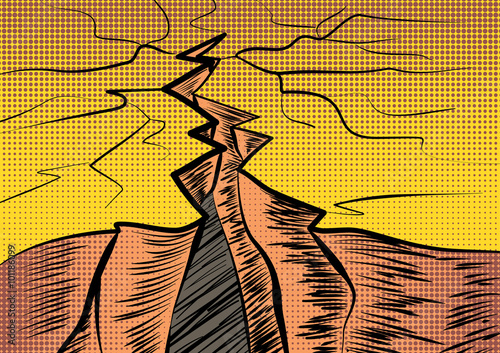 Crack in the ground. The crisis and the fall of an allegory. Pop