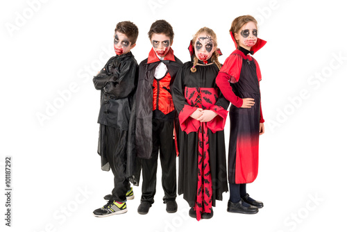 Kids in Halloween