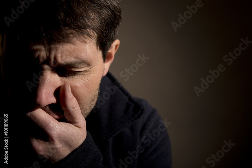 Schilderij op canvas Crying Man