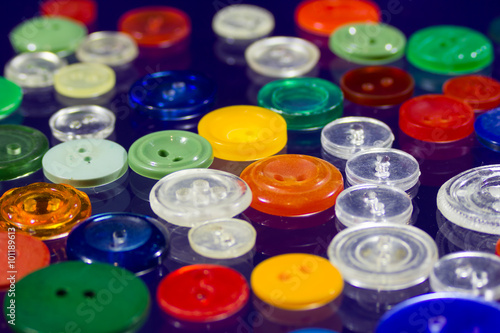 Many multi-colored buttons