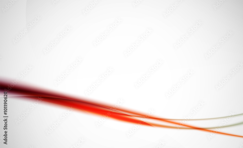 Abstract background. Red wavy blurred line with light and shadow effects Abstract background. Red wavy blurred line with light and shadow effects