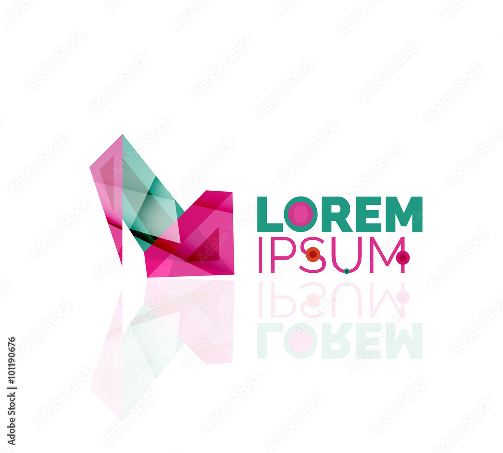 Logo, abstract geometric business icon Logo, abstract geometric business icon
