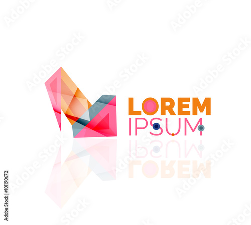 Free Download Logo, abstract geometric business icon - GFXLoad
