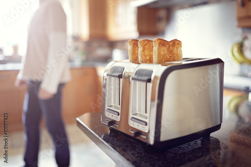 Fotografia Early morning breakfast toast