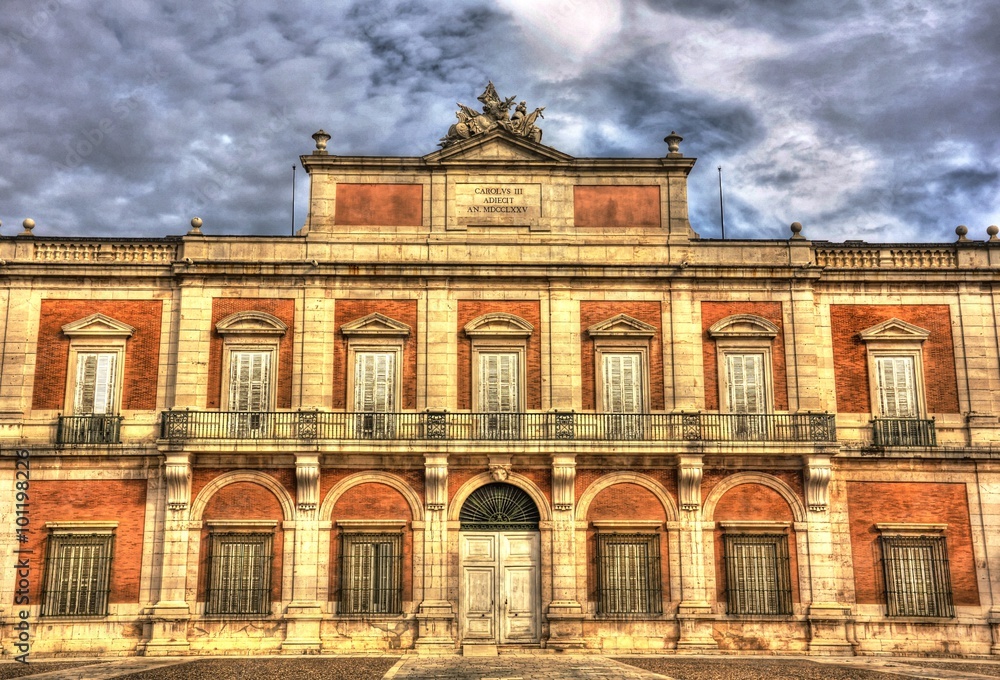 Fototapeta premium Fachada del Palacio Real de Aranjuez, Madrid, España, Europa