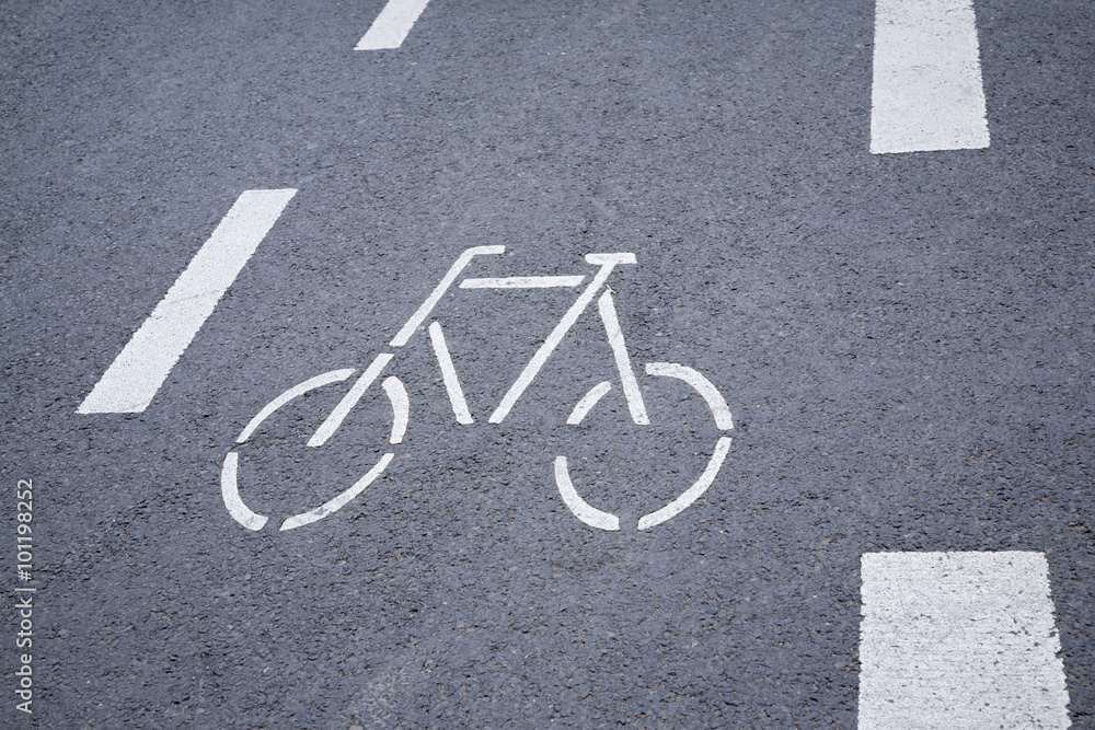 Bike Lane Sign in Cologne Bike Lane Sign in Cologne
