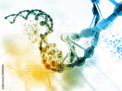 Digital illustration of dna