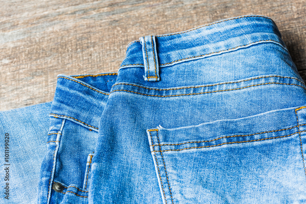 Detail of nice blue jeans Detail of nice blue jeans