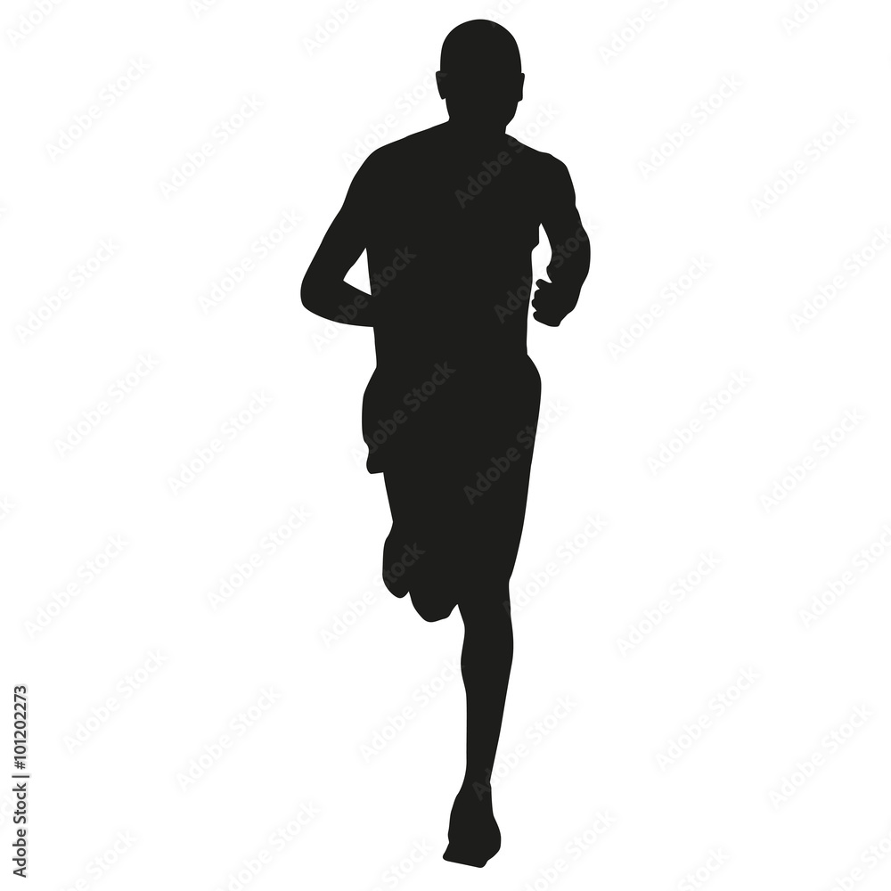 Runner silhouette. Vector illustration Runner silhouette. Vector illustration