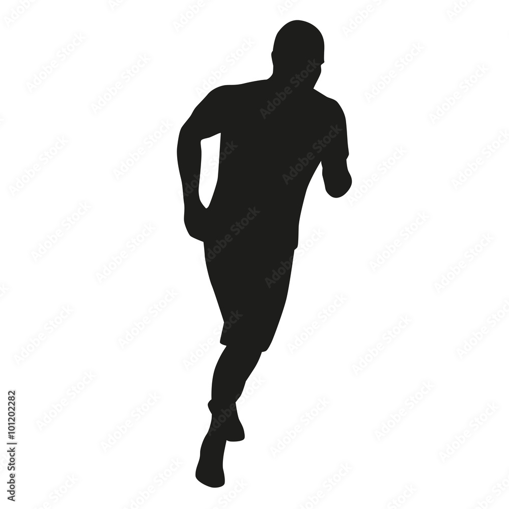 Running man vector silhouette Running man vector silhouette