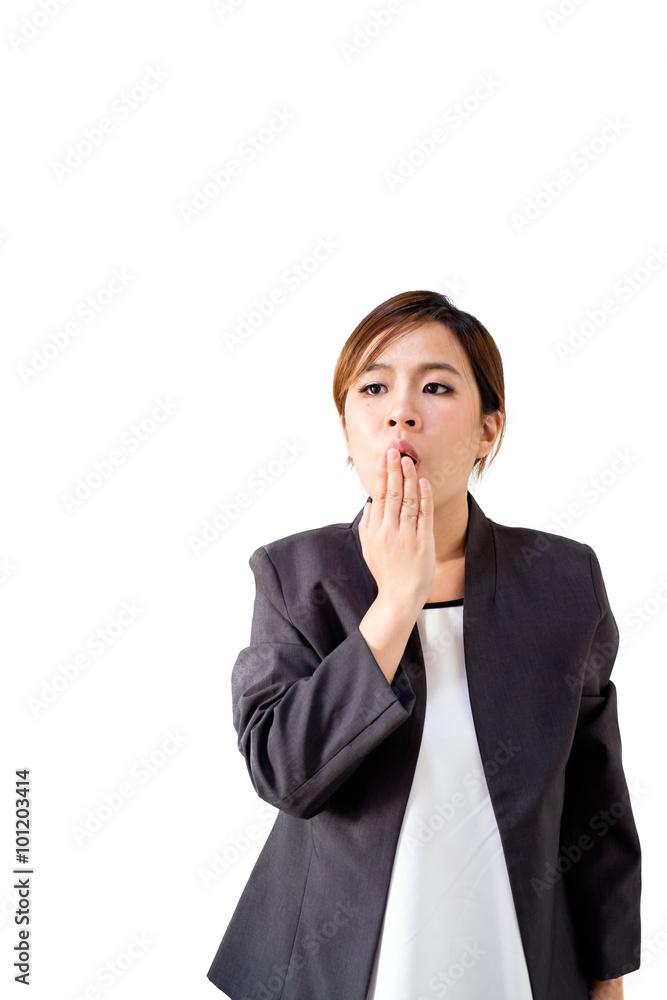 portrait of asian businesswoman isolated on white background portrait of asian businesswoman isolated on white background
