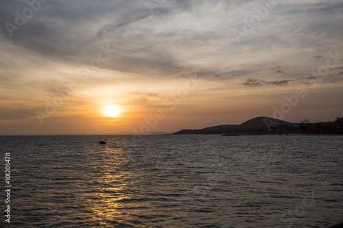 Sonnenuntergang in Mui Ne in Vietnam