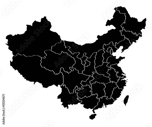 map of China photo