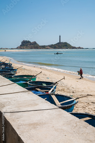 Felsiger Strand bei Ke Ga in Vietnam