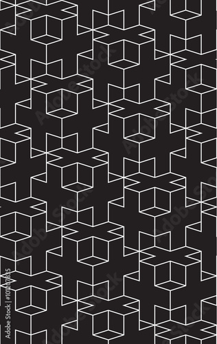Seamless pattern, cross, black background