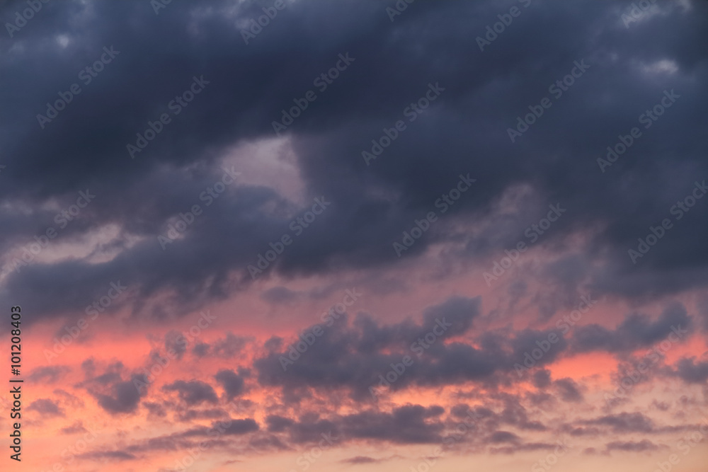 Obraz premium Abend-Himmel