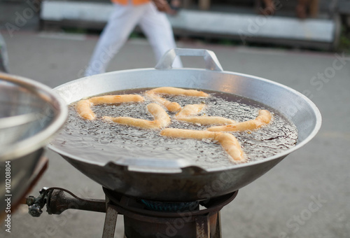 Patongko, deep-fried dough stick, chinese bread stick photo